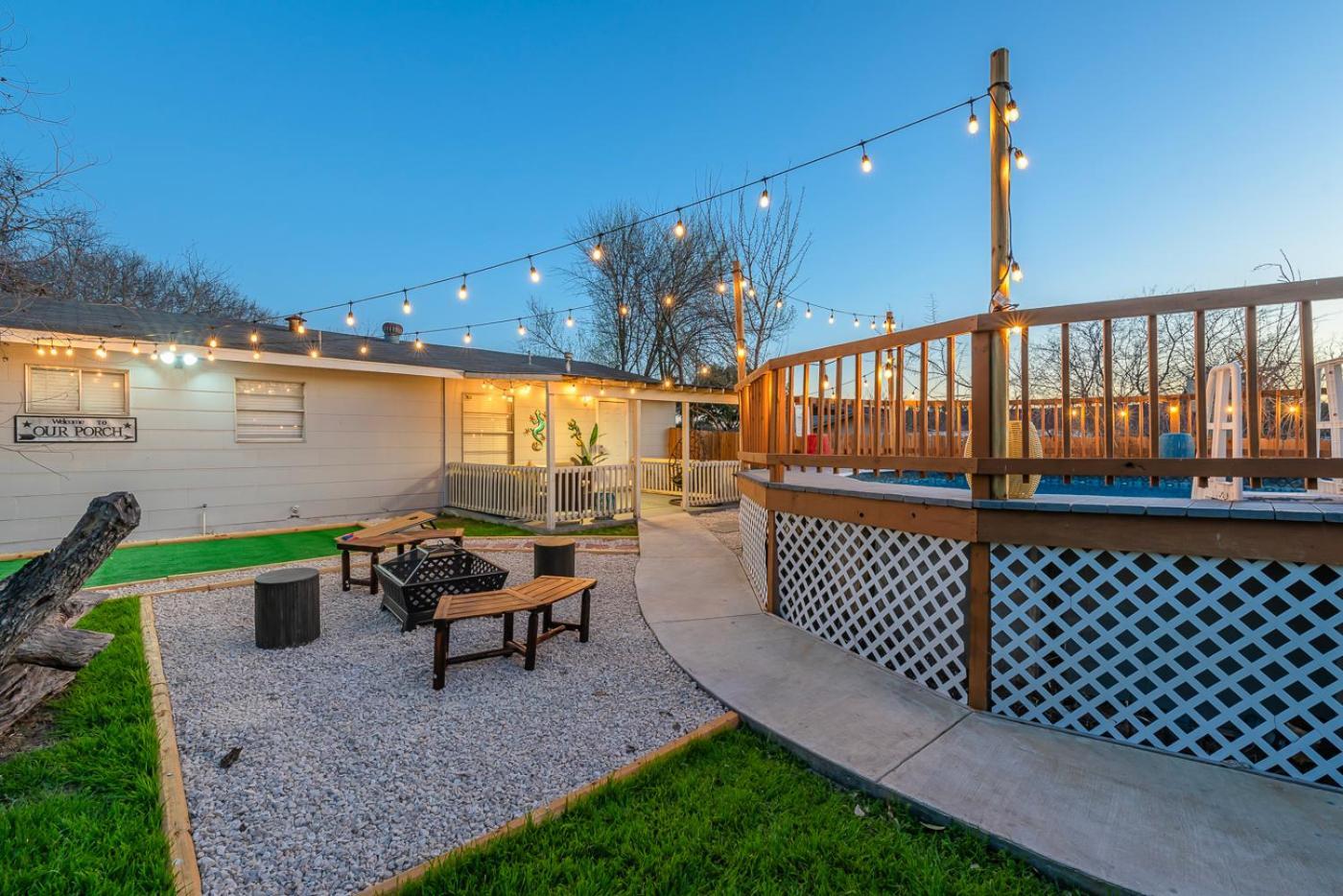Game Room, Pool & Fire Pit At The Medical Center San Antonio Buitenkant foto